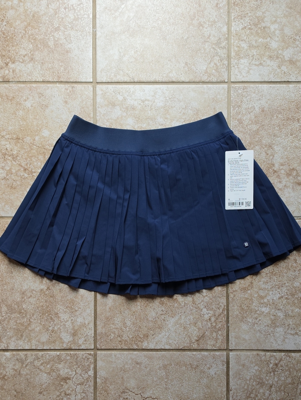 Lululemon Knife-Pleated High-Rise Tennis Skirt